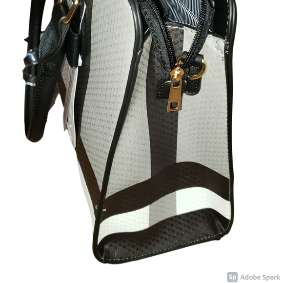 Vegan Plaid Medium Handbag w/ Wristlet - Picture 4 of 4